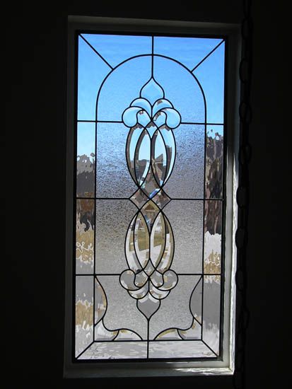 Elegant Frosted Glass Decorative Window