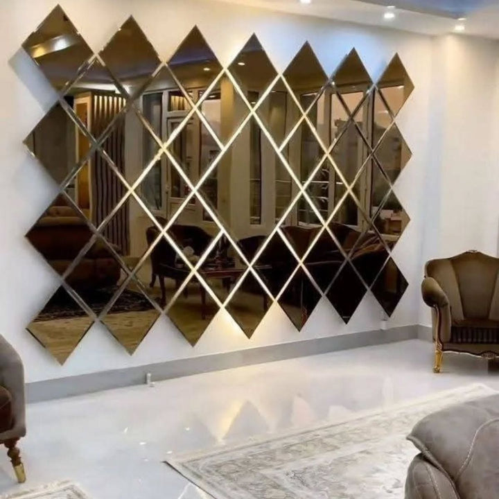 Modern Diamond Wall Mirror Design